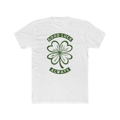 Good Luck Clover Unisex Cotton Crew Tee, St. Patrick's Day Shirt
