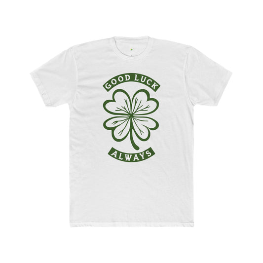 Good Luck Clover Unisex Cotton Crew Tee, St. Patrick's Day Shirt