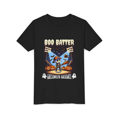 Youth Tee Halloween Baseball Print