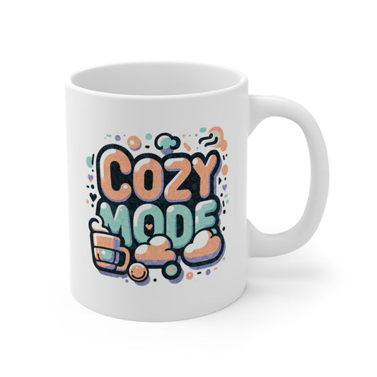 Mug - Cozy Mode 11oz Coffee Cup for Relaxing Days