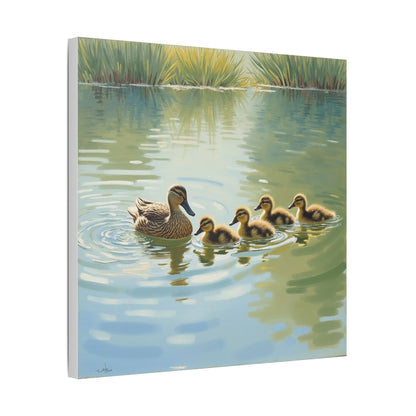 Canvas Wall Art - Duck Family