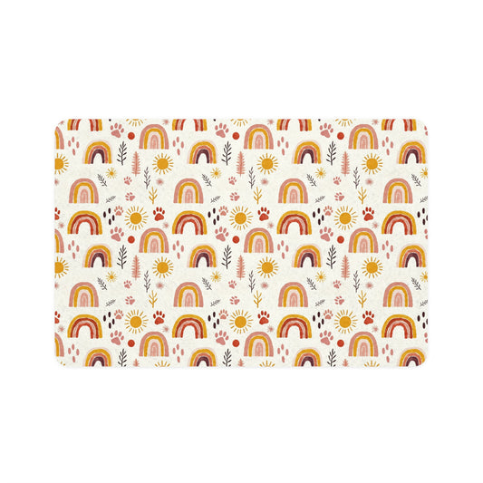 Pet Food Mat Rainbow