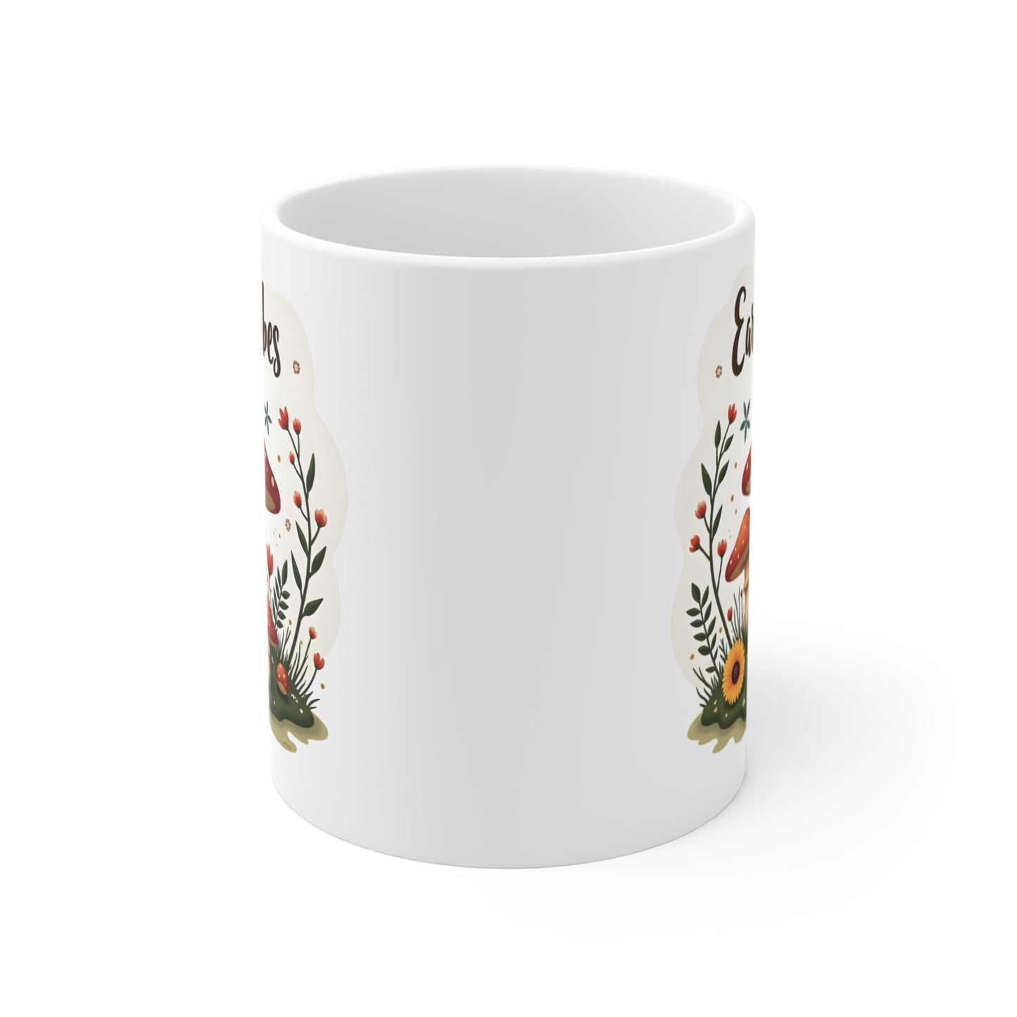 Earty Vibes Ceramic Mug — 11oz Earthy Aesthetic Coffee Cup
