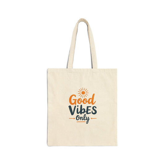 Canvas Tote Bag - Good Vibes Only