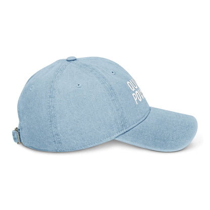 Embroidered Denim Hat for Tennis Lovers