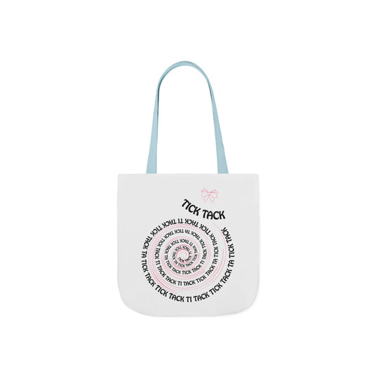 Tick Tack Canvas Tote Bag