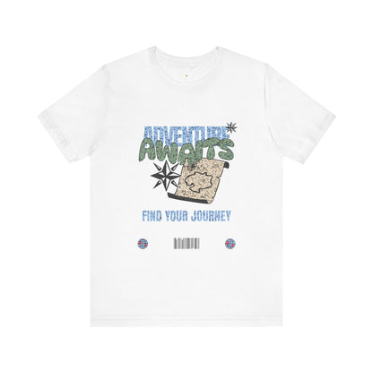 Adventure Awaits Graphic Tee - Casual Unisex Shirt for Travelers