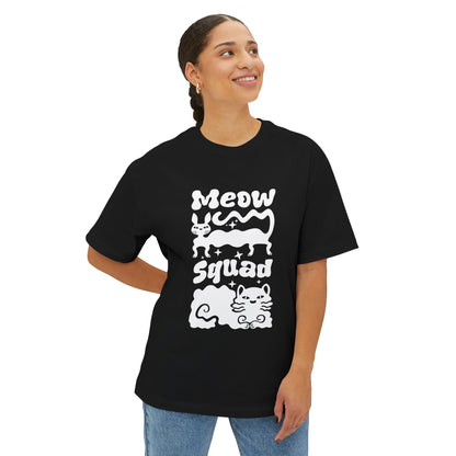 Oversized Tee - Meow Squad Unisex T-Shirt