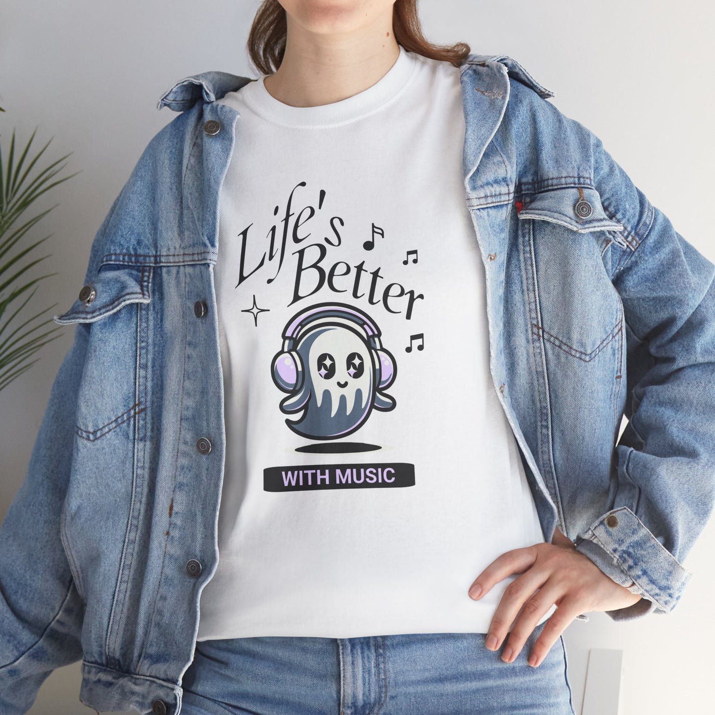 Music Lover Tee - Life is Better with Music