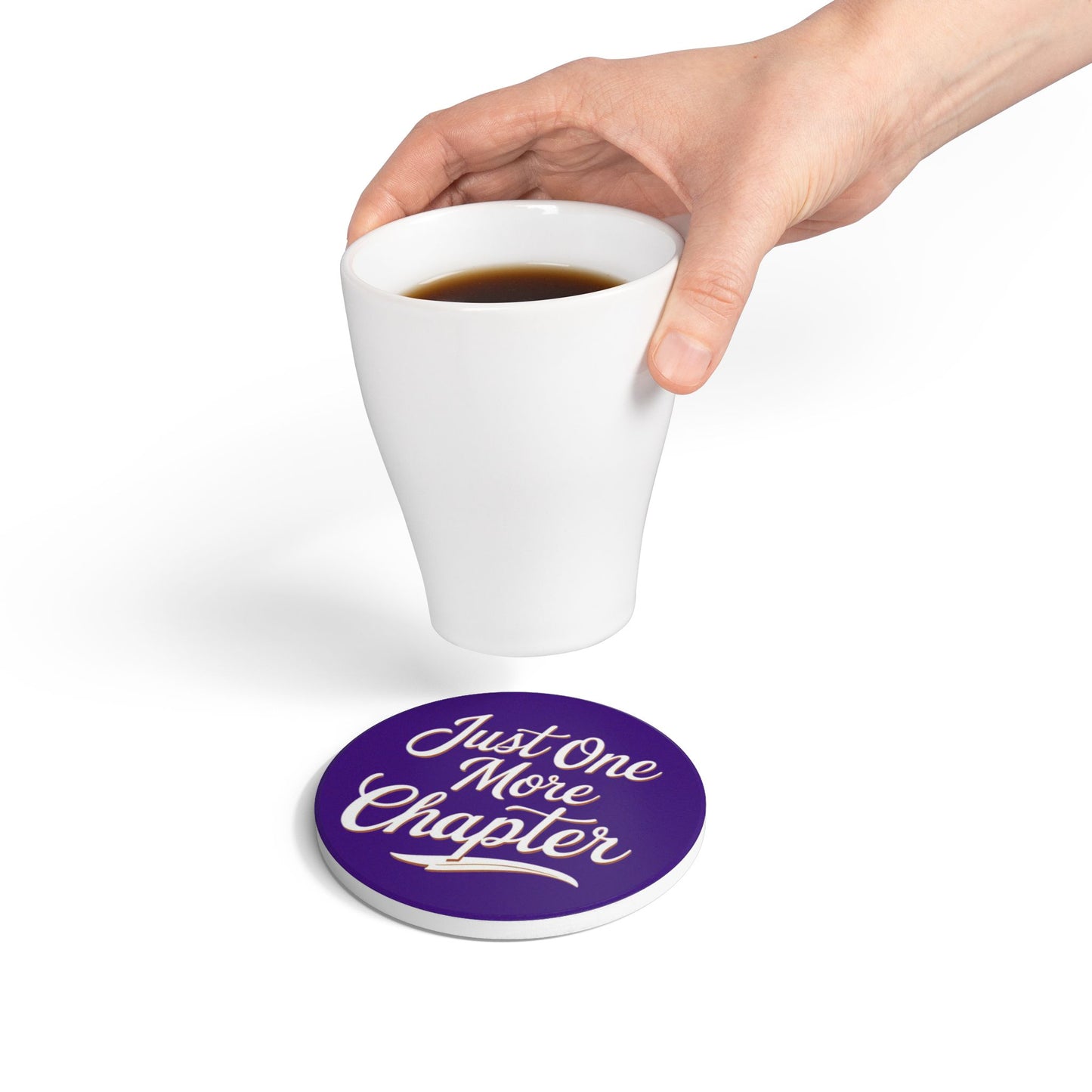 Reading Lover Ceramic Coaster