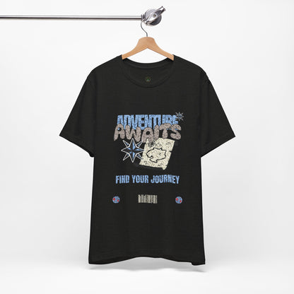 Adventure Awaits Graphic Tee - Casual Unisex Shirt for Travelers