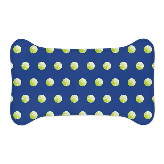 Tennis Ball Pet Feeding Mat - Dog Bowl Mat, Cute Dog Decor, Pet Accessories, Anti-Slip Dog Feeding, Gifts for Dog Lovers