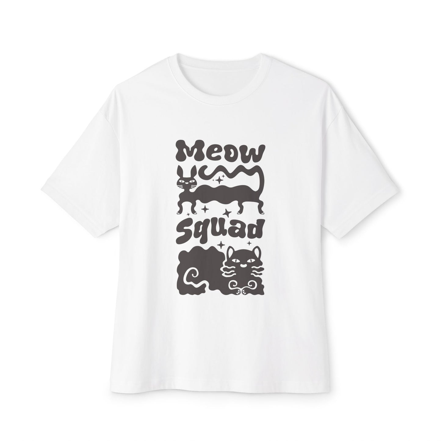 Oversized Tee - Meow Squad Unisex T-Shirt