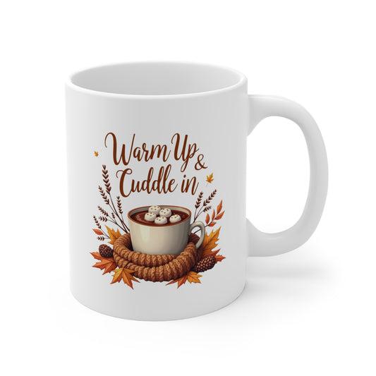 Mug 11oz Cozy Fall Warm Up & Cuddle In