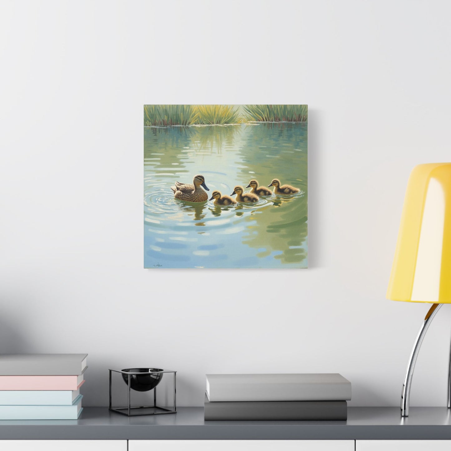 Canvas Wall Art - Duck Family