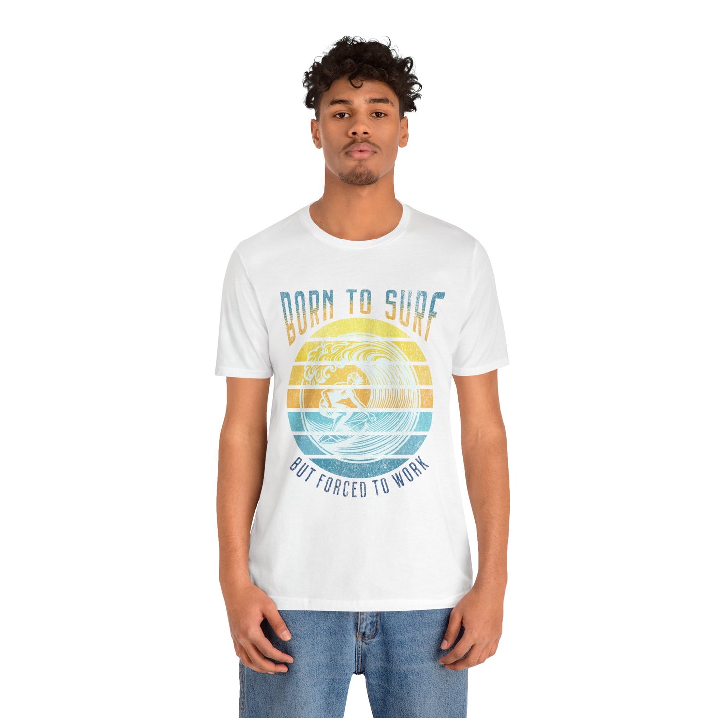 Surf Short Sleeve Tee - Born to Surf Design