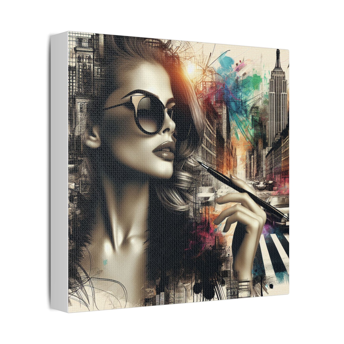 Urban Muse Satin Wall Art Decor