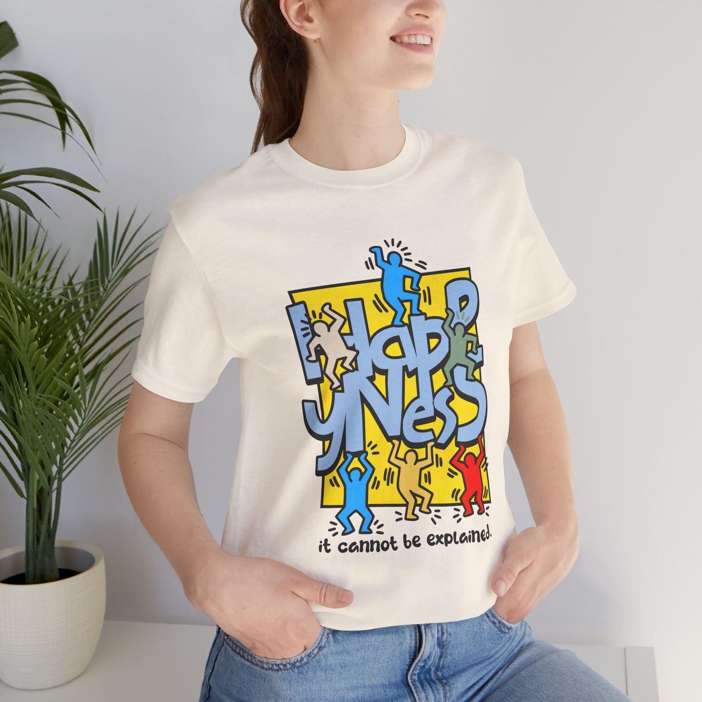 Unisex Jersey Short Sleeve Tee - Way to Happiness Design