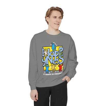 Garment-Dyed Sweatshirt - Way to Happiness Design