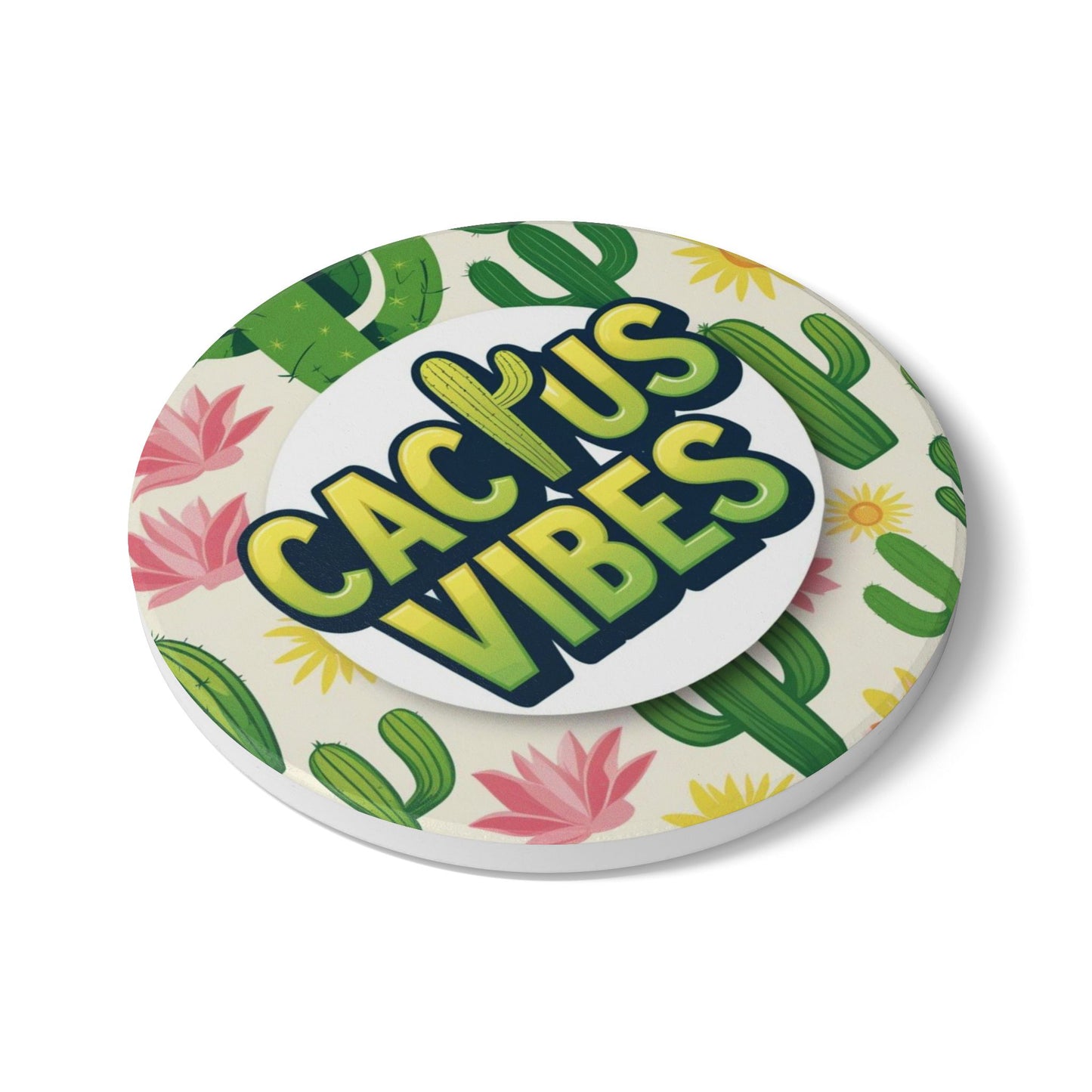 Ceramic Coaster - Cactus Lovers Gift