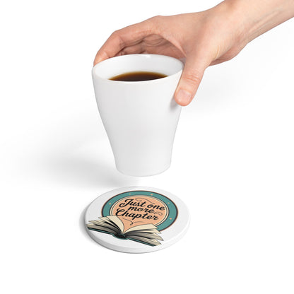 Book Lover Ceramic Coaster