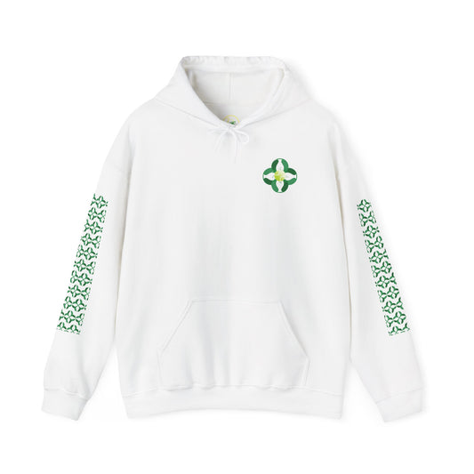 Tennis Rackets Hoodie - Green Floral Design, Sports Sweatshirt, Tennis Lover Gift, Athletic Apparel, Tennis Player Clothing, Gift for Tennis