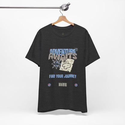 Adventure Awaits Graphic Tee - Casual Unisex Shirt for Travelers