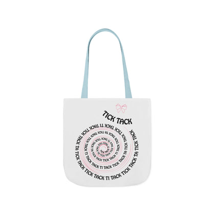Tick Tack Canvas Tote Bag