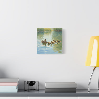 Canvas Wall Art - Duck Family