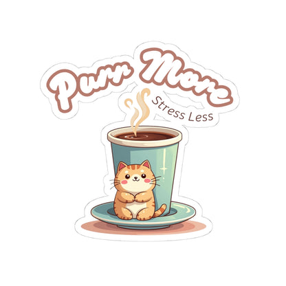 Stickers for Coffee and Cats Lovers