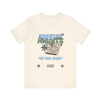 Adventure Awaits Graphic Tee - Casual Unisex Shirt for Travelers
