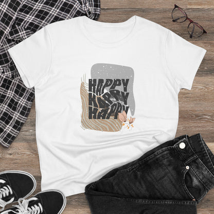 Happy But Sad Design Women’s Cotton Tee
