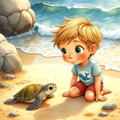 Flipbook, Shelly's Freedom: A Beachside Promise 21 pages (for ages 3-5)