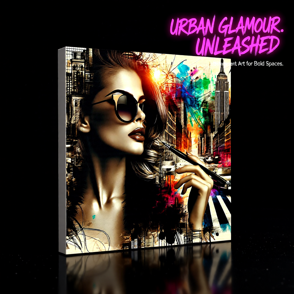 Urban Muse Satin Wall Art Decor