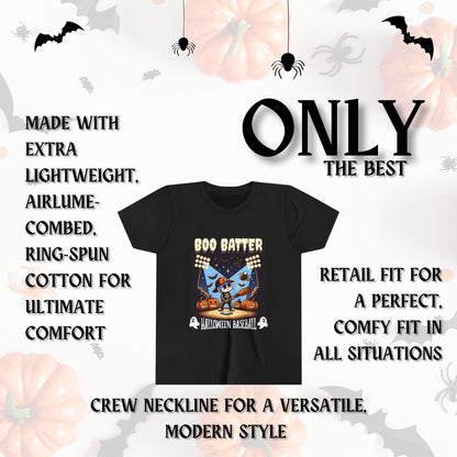 Youth Tee Halloween Baseball Print