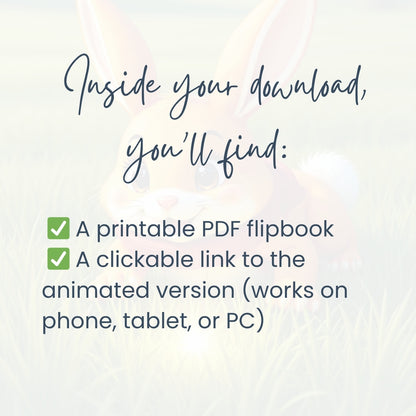 Barnaby the Bunny Cocoa Lover– Digital Flipbook for Kids 42 pages (Ages 3–5)