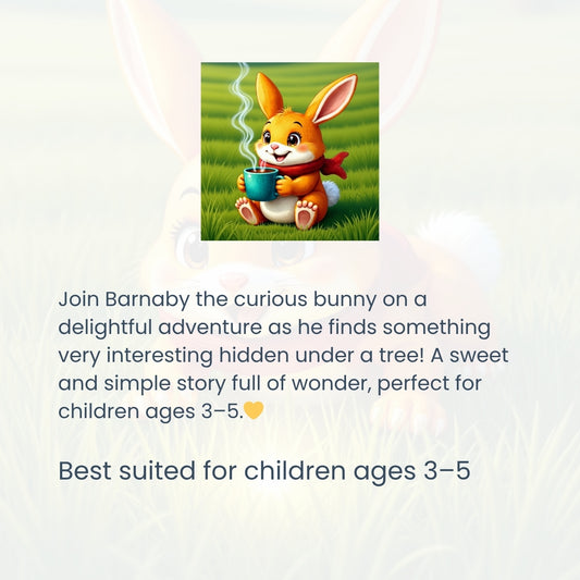Barnaby the Bunny Cocoa Lover– Digital Flipbook for Kids 42 pages (Ages 3–5)