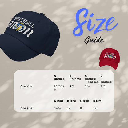 Embriodered Dad Hat - Volleyball Mom
