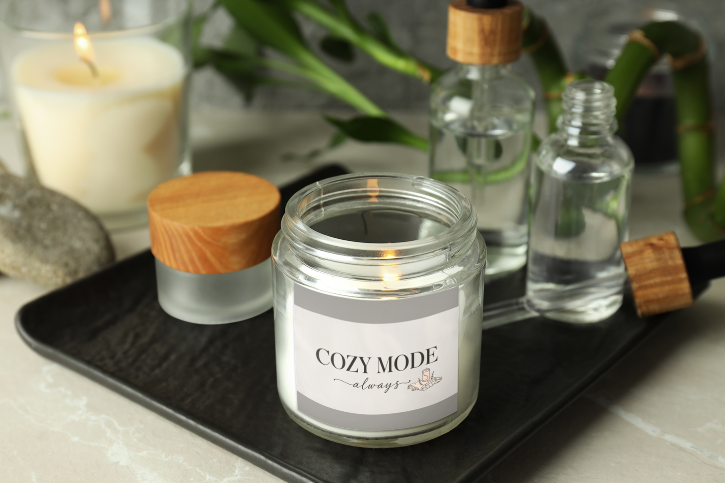 Cozy Mode Scented Candles, Relaxation, Home Decor, Gift Idea, Aromatherapy, Self-Care