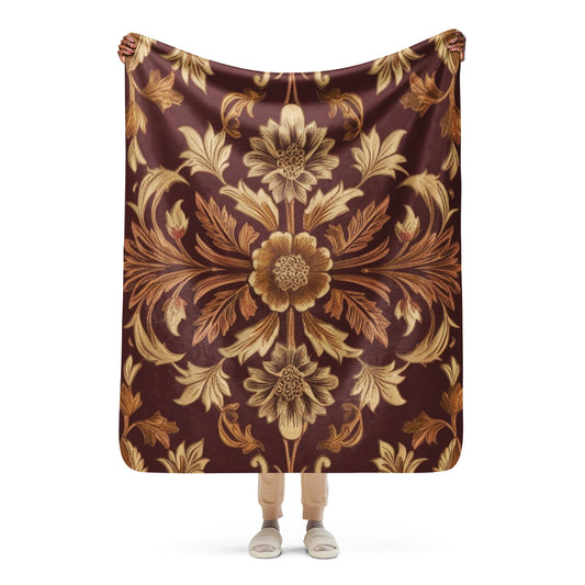 Vintage-Inspired Sherpa Blanket
