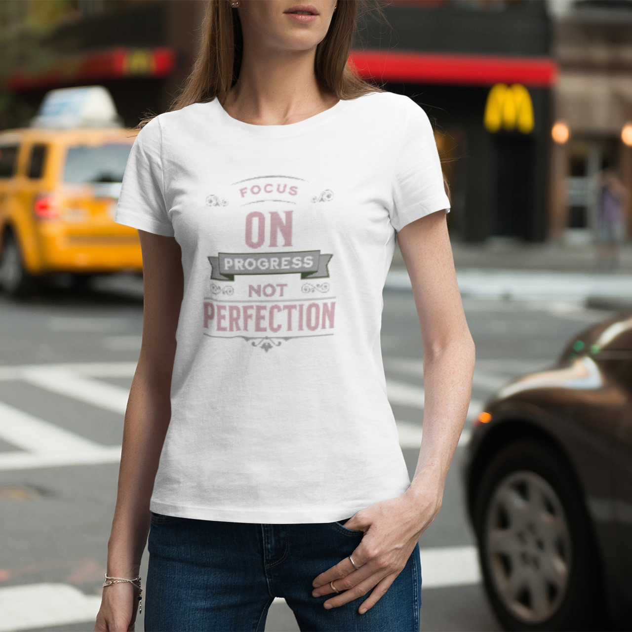 Progress Not Perfection Women's Tee