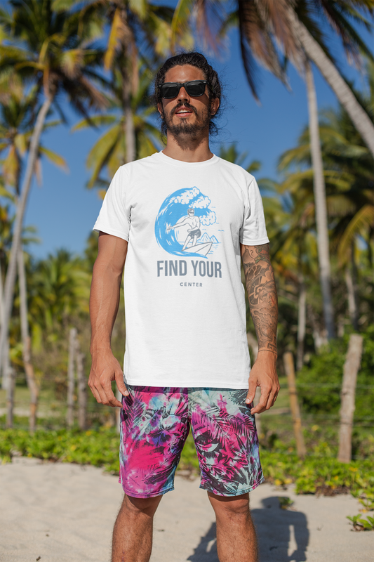 Center-Focused T-Shirt - Find Your Center Design